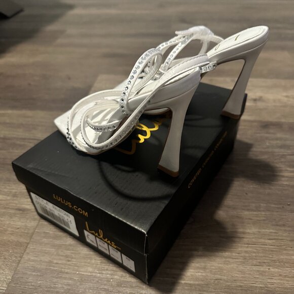 Lulu's women's sandal heels - 5.5 - White (never worn) - Picture 2 of 4